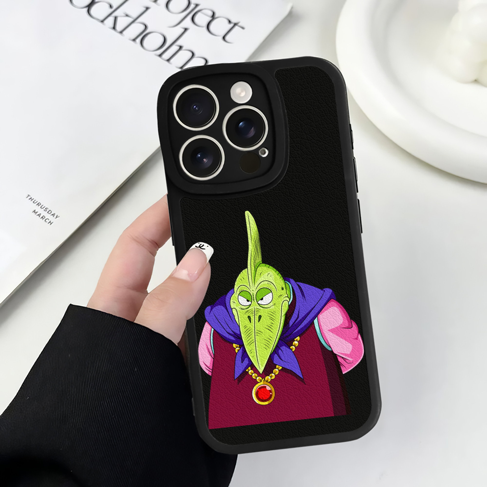 （画像用） ドラゴンボール DRAGON BALL 【iPhone 16シリーズ対応】シリコンスマホケース（レザー調） 材質：シリコン